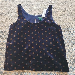 NWT J.Crew Velvet Star Tank